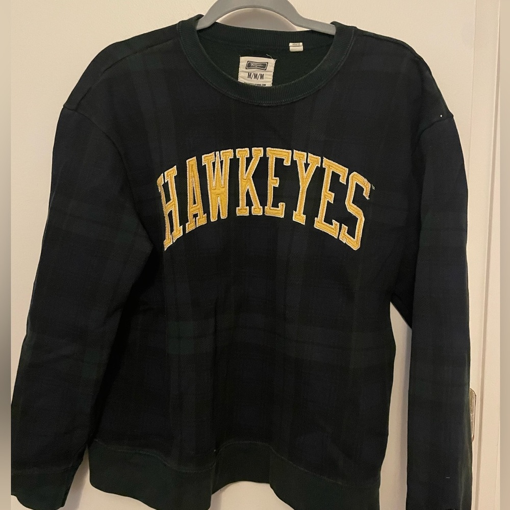Vintage Plaid Tailgate Iowa Hawkeyes Crewneck